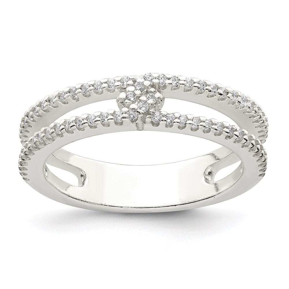 Kazi Luxury Sterling Silver CZ Ring